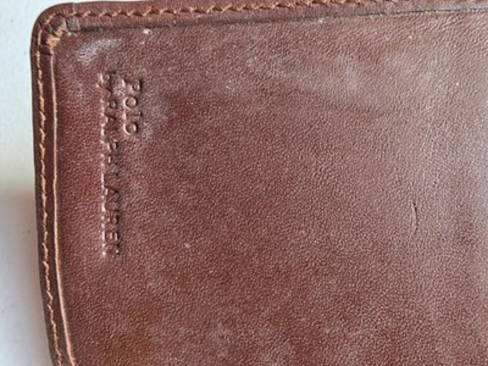 Vintage 90’s Polo Ralph Lauren Blackwatch Tartan Plaid Leather Wallet Checkbook - Picture 4 of 6